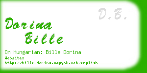 dorina bille business card